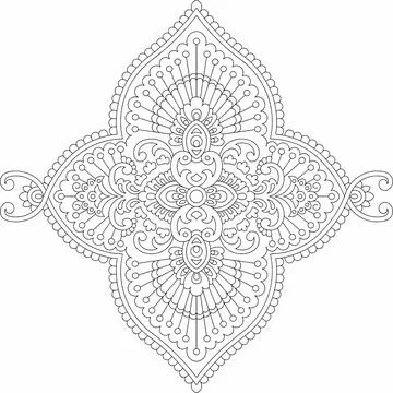 Mandala design of element with decorative circle pattern Stock-Illustration