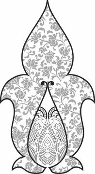 Mandala design of element with decorative circle pattern Stock Illustration