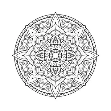 Mandala design element. Good for cards, invitations and presentations Stock Illustration