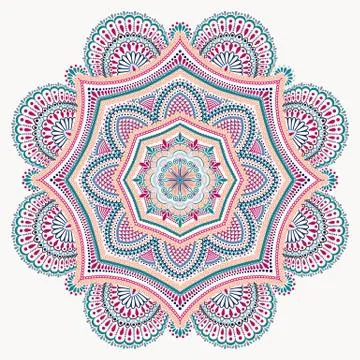 Mandala design element round ornament Illustrazione stock