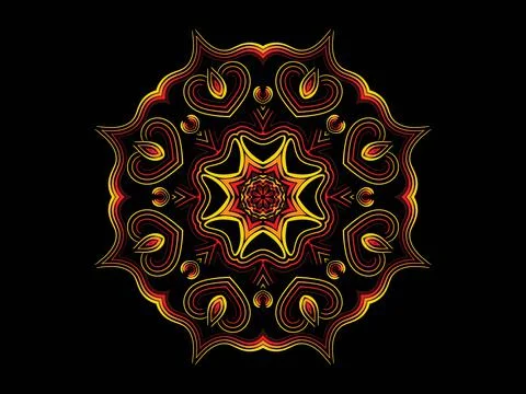 Mandala Design Illustration Stock Illustration