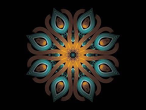 Mandala Design Illustration Stock Illustration