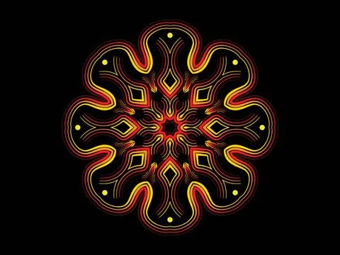 Mandala Design Illustration Stock Illustration