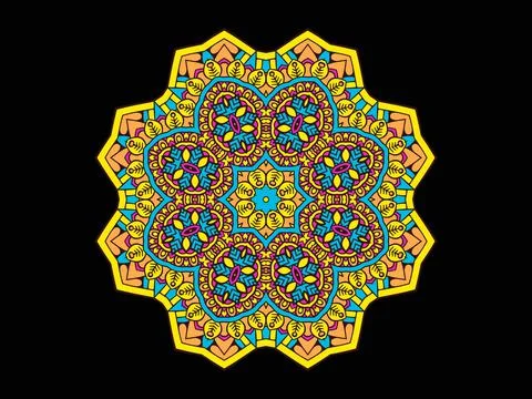 Mandala Design Illustration Stock Illustration