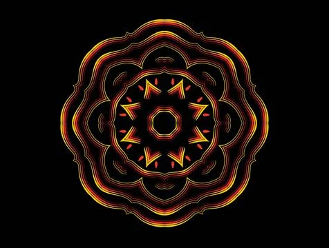 Mandala Design Illustration Stock Illustration