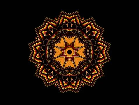 Mandala Design Illustration Stock Illustration