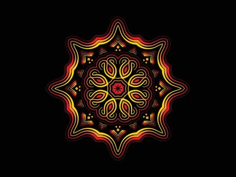 Mandala Design Illustration Stock Illustration