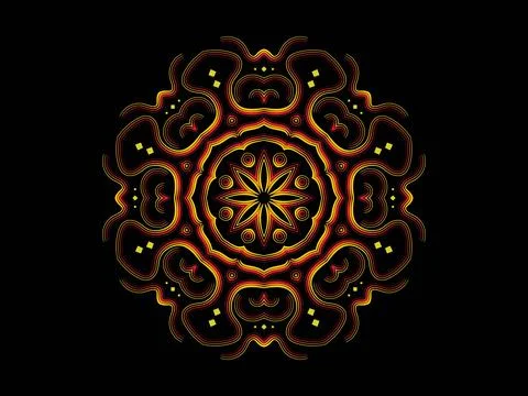 Mandala Design Illustration Stock Illustration