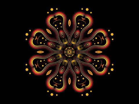 Mandala Design Illustration Stock Illustration