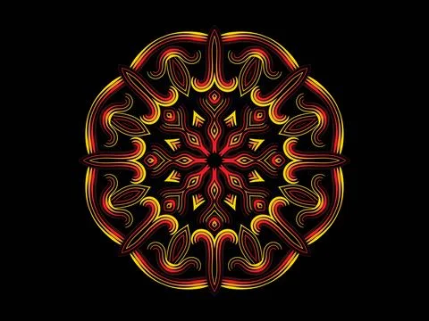 Mandala Design Illustration Stock Illustration