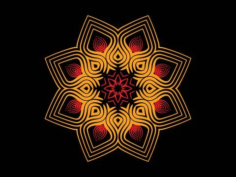 Mandala Design Illustration Stock Illustration