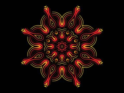 Mandala Design Illustration Stock Illustration