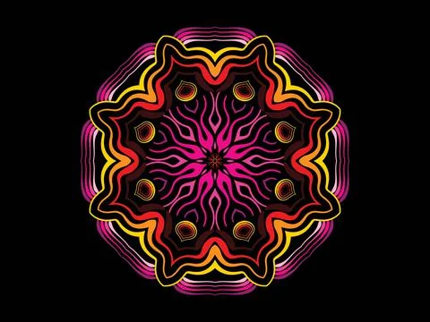 Mandala Design Illustration Stock Illustration