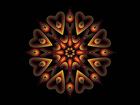 Mandala Design Illustration Stock Illustration