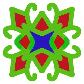 Mandala digital artwork 2 Stock Illustration