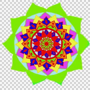 Mandala digital artwork 4 Stock Illustration