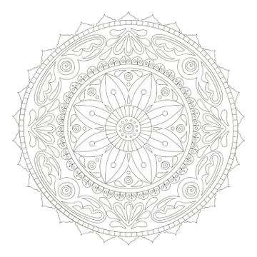 Mandala doodle Stock Illustration