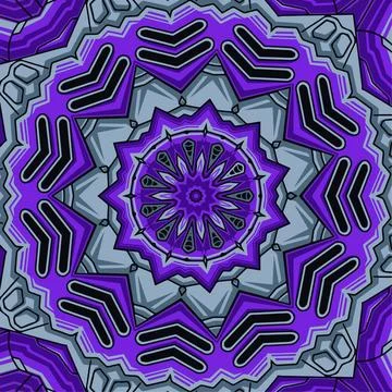 Mandala doodle line decorated background. Abstract geometric tiled vector s.. Stock Illustration