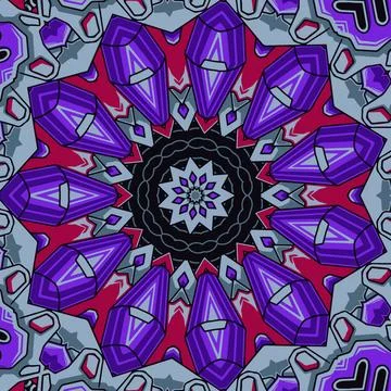 Mandala doodle line decorated background. Abstract geometric tiled vector s.. Stock Illustration