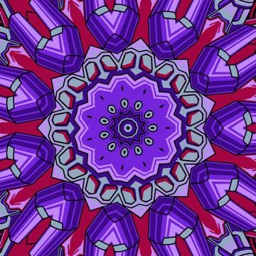 Mandala doodle line decorated background. Abstract geometric tiled vector s.. Stock Illustration