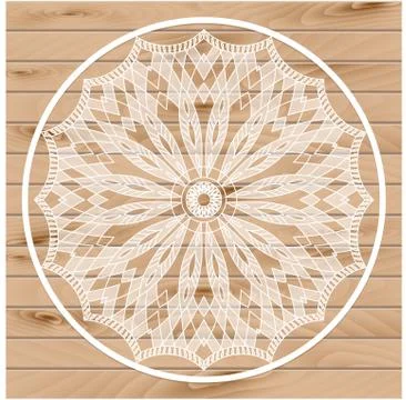 Mandala. Dreamcatcher. Ethnic decorative elements. Islam, Arabic Stock Illustration