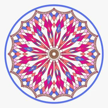 Mandala. Dreamcatcher. Ethnic decorative elements. Islam, Arabic Stock Illustration