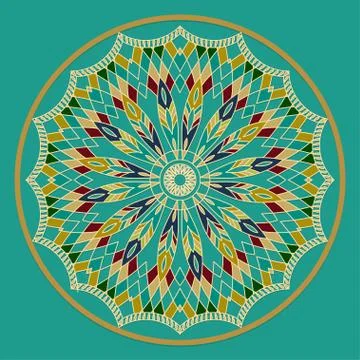 Mandala. Dreamcatcher. Ethnic decorative elements. Islam, Arabic 스톡 일러스트