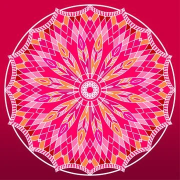 Mandala. Dreamcatcher. Ethnic decorative elements. Islam, Arabic Stock Illustration