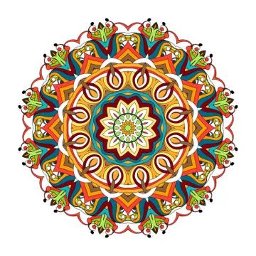 Mandala, Eastern style. Vector illistration. Illustrazione stock