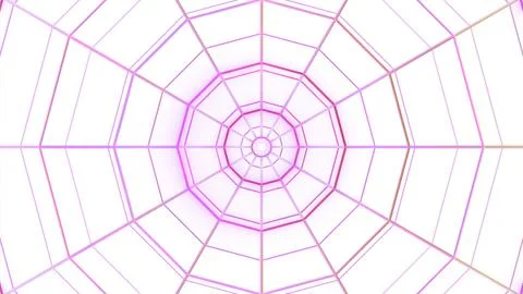 Mandala effect withs spider web. Design. Blinking and pulsating geometric shapes Stock Illustration