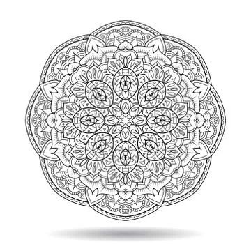 Mandala element design Stock Illustration