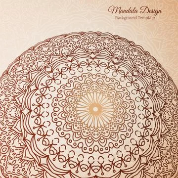 Mandala ethnic background vector Stock Illustration