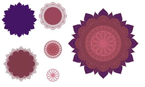 Mandala. Ethnic decorative elements. Hand drawn background. Illustrazione stock