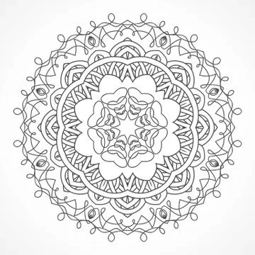Mandala. Ethnic decorative elements Stock Illustration