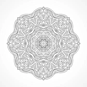 Mandala. Ethnic decorative elements Stock Illustration