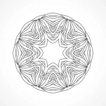 Mandala. Ethnic decorative elements Stock Illustration