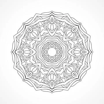 Mandala. Ethnic decorative elements Stock Illustration