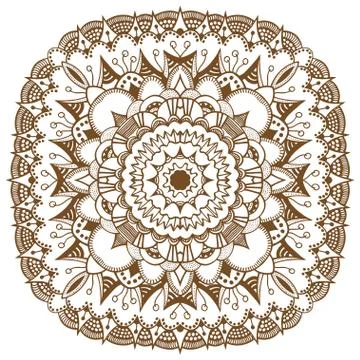 Mandala. Ethnic decorative elements. Stock Illustration