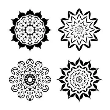 Mandala. Ethnic decorative elements Illustrazione stock