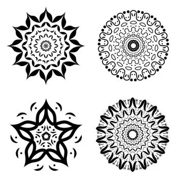 Mandala. Ethnic decorative elements Stock Illustration