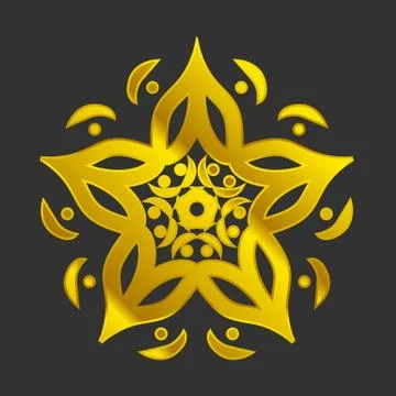 Mandala. Ethnic decorative elements Stock Illustration