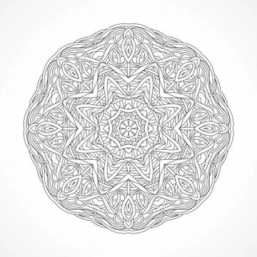 Mandala. Ethnic decorative elements Indian, Islam, arabic motifs Stock Illustration