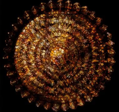 Mandala. Ethnic decorative elements. Islam, Arabic, Indian, ancient ornament Stockillustratie
