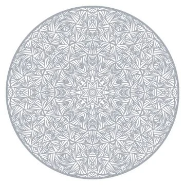 Mandala. Ethnic decorative elements Round ornament with straight Stock Illustration