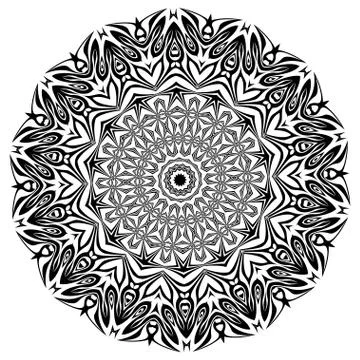Mandala. Ethnic decorative elements. Vintage decorative elements. Illustrazione stock