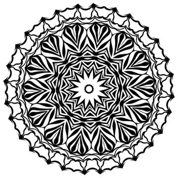 Mandala. Ethnic decorative elements. Vintage decorative elements. Stock Illustration