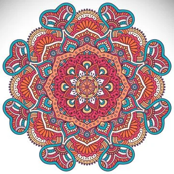 Mandala in ethnic style Stock Illustration