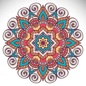 Mandala in ethnic style Stock Illustration