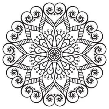 Mandala in ethnic style Stock Illustration