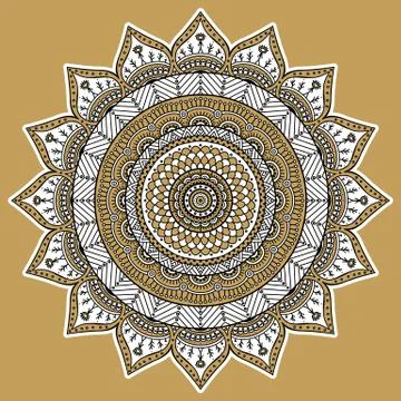 Mandala in ethnic style Stock Illustration